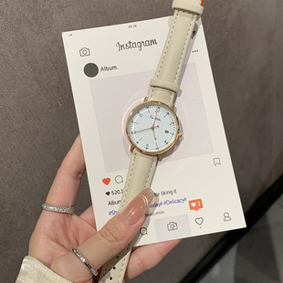 ins风简约气质手表女学生初高中2025新款静音防水只看时间石英表