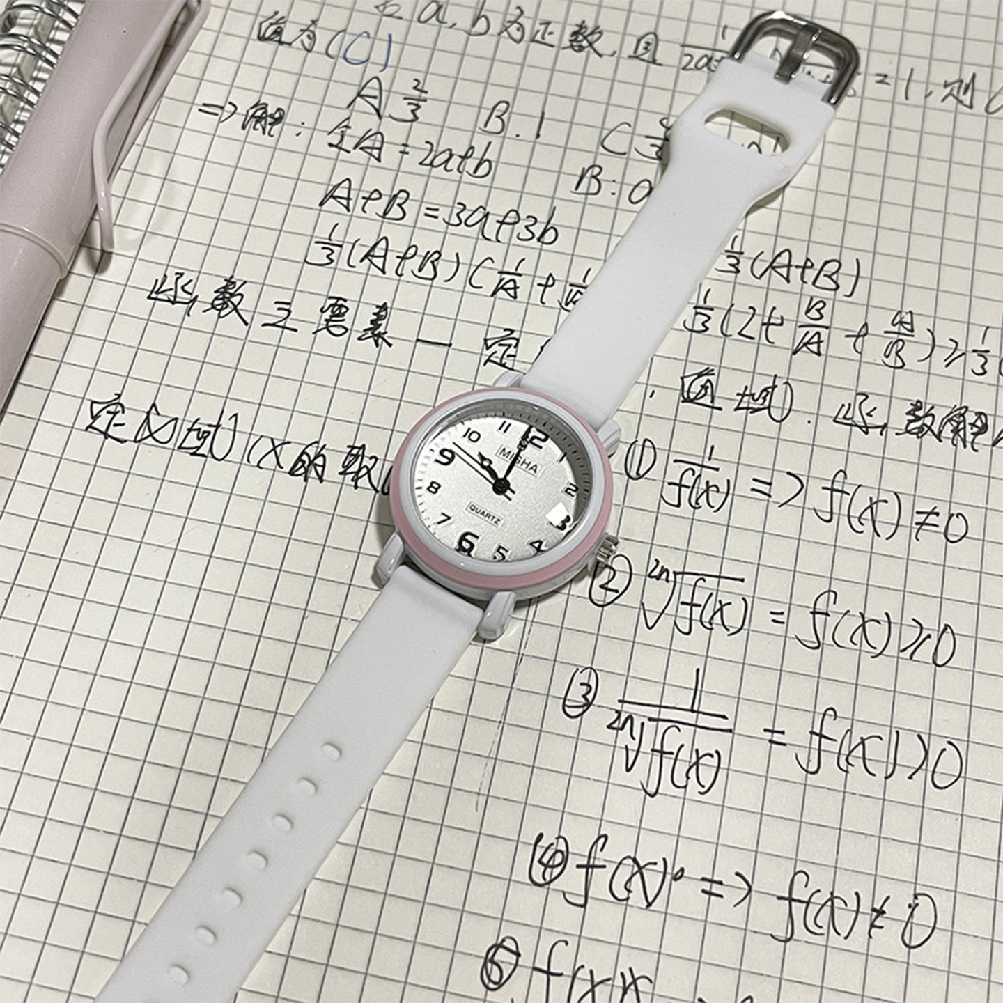 ins学院风多巴胺手表女款学生初高中2025新款高颜值只看时间石英