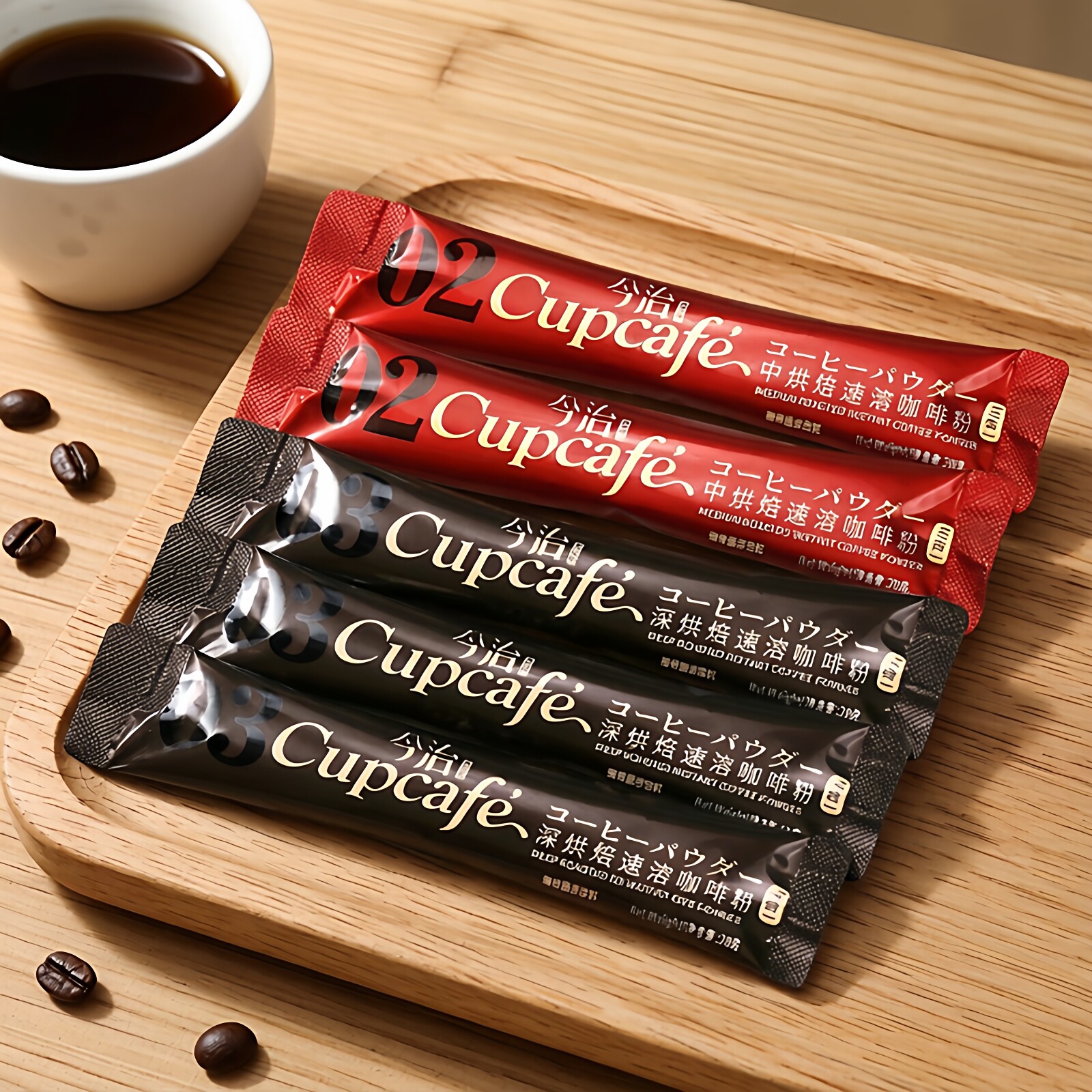 Cupcafe今治咖啡1+2原味速溶咖啡20g*20条/组三合一香醇中深烘焙