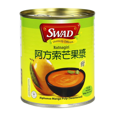 印度进口SWAD阿方索芒果酱850g