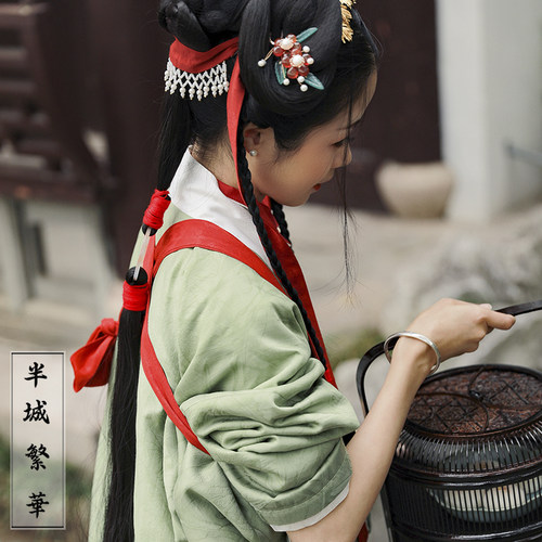 3米长汉服发带知否同款13色襻膊
