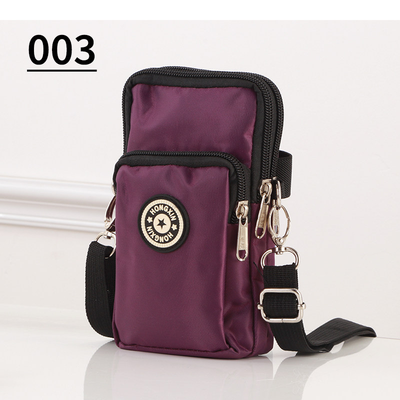 高级感可斜挎手机包紫色运动臂包跑步手腕包卡通女士防水加厚小包