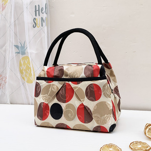 妈妈新款加厚防水上下班手提包牛津布包女款便当包手拎帆布妈咪包