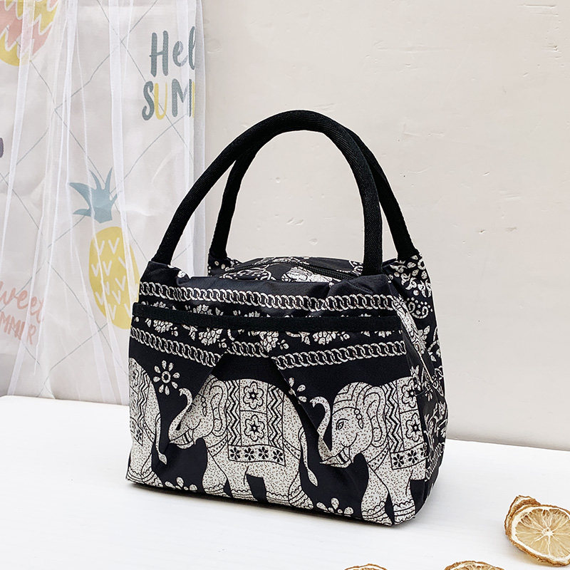 女款包帆布手提包防水便当包妈咪上班牛津布手拎妈妈包午餐饭盒袋