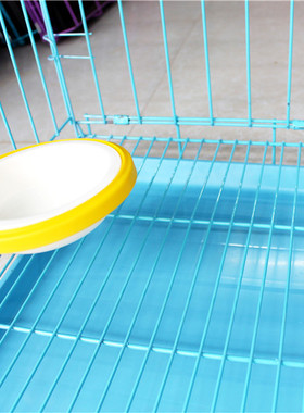 出口悬挂式狗碗 固定式宠物狗猫兔碗可挂笼碗不移位宠物喂食水碗