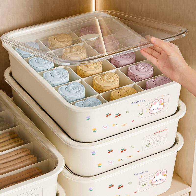 内衣内裤收纳盒家用内衣裤袜子衣柜放贴身衣物分格整理神器三合一