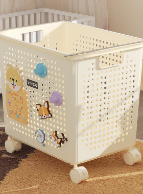 儿童玩具收纳箱家用大容量超大宝宝玩偶整理筐可移动杂物储物箱子