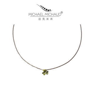 MichaelMichaud三叶草项链女锁骨链复古小众设计感冷淡风气质首饰