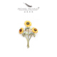 MichaelMichaud梵高向日葵花束太阳花大衣胸针设计感高端配饰礼物