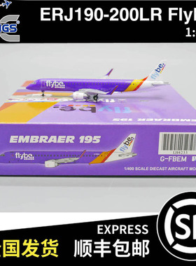 JC WINGS 1:400 ERJ190-200LR Flybe G-FBEM LH4233 飞机模型