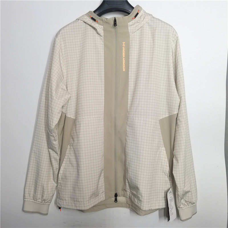 安德玛UA RUSH Legacy Windbreaker 男防泼水训练夹克外套1366186