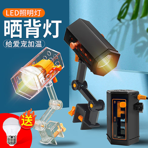 爬将军乌龟UVB爬宠晒背灯