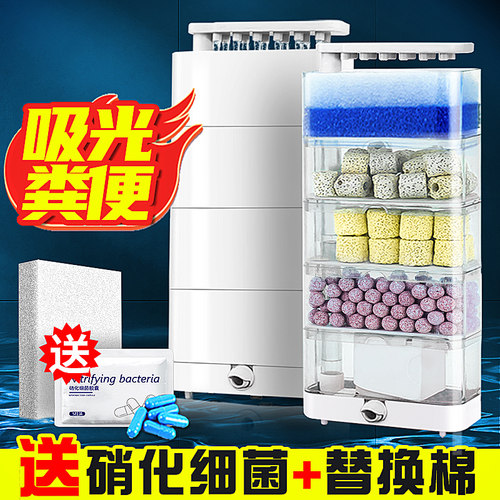 爬将军龟缸低水位过滤器