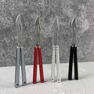 班输造物8804寒霜花式天工巧夺蝴蝶刀新手入门玩具练习安全未开刃