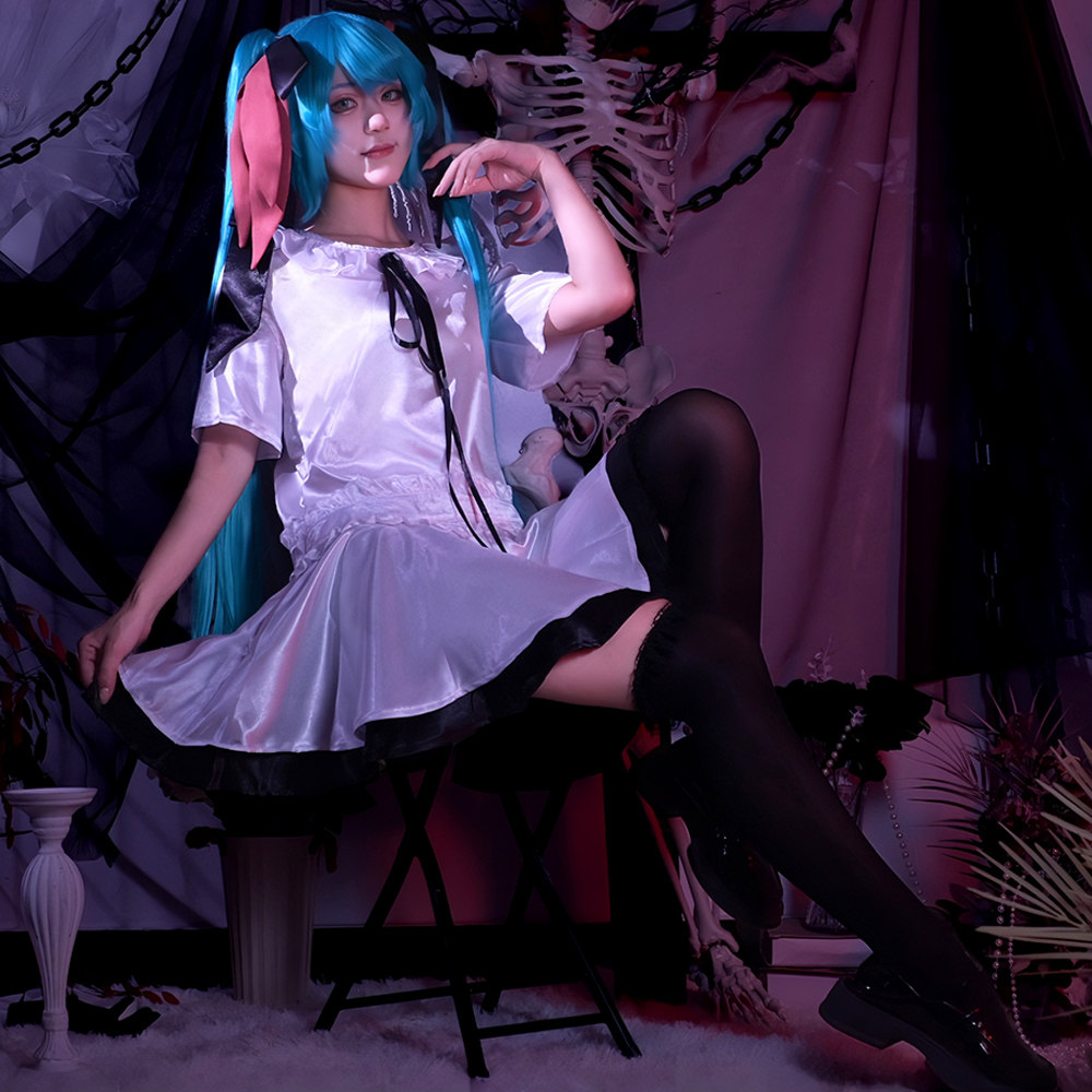 VOCALOID初音家族未来我的世界歌姬连衣裙动漫Cosplay女装定制