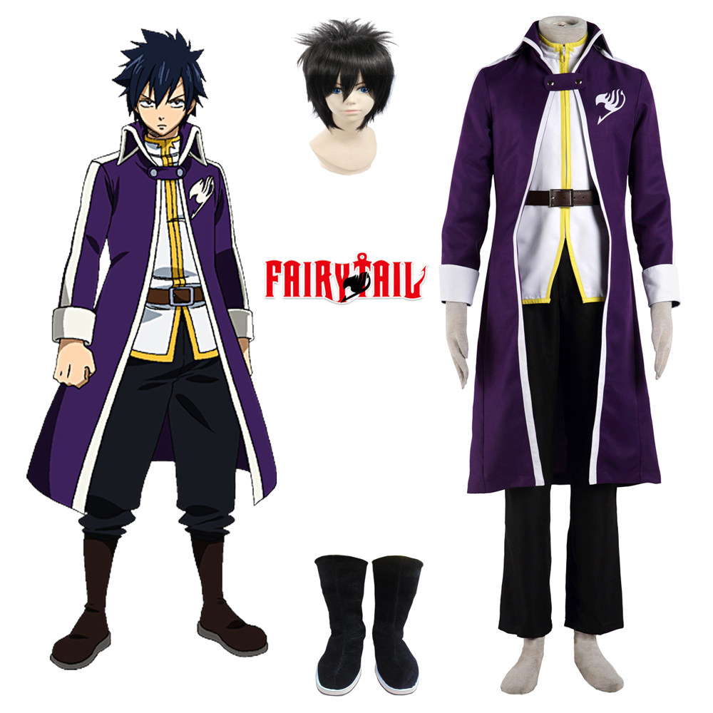 妖精的尾巴格雷妖尾公会服动漫Cosplay男装现货/假发鞋子另购