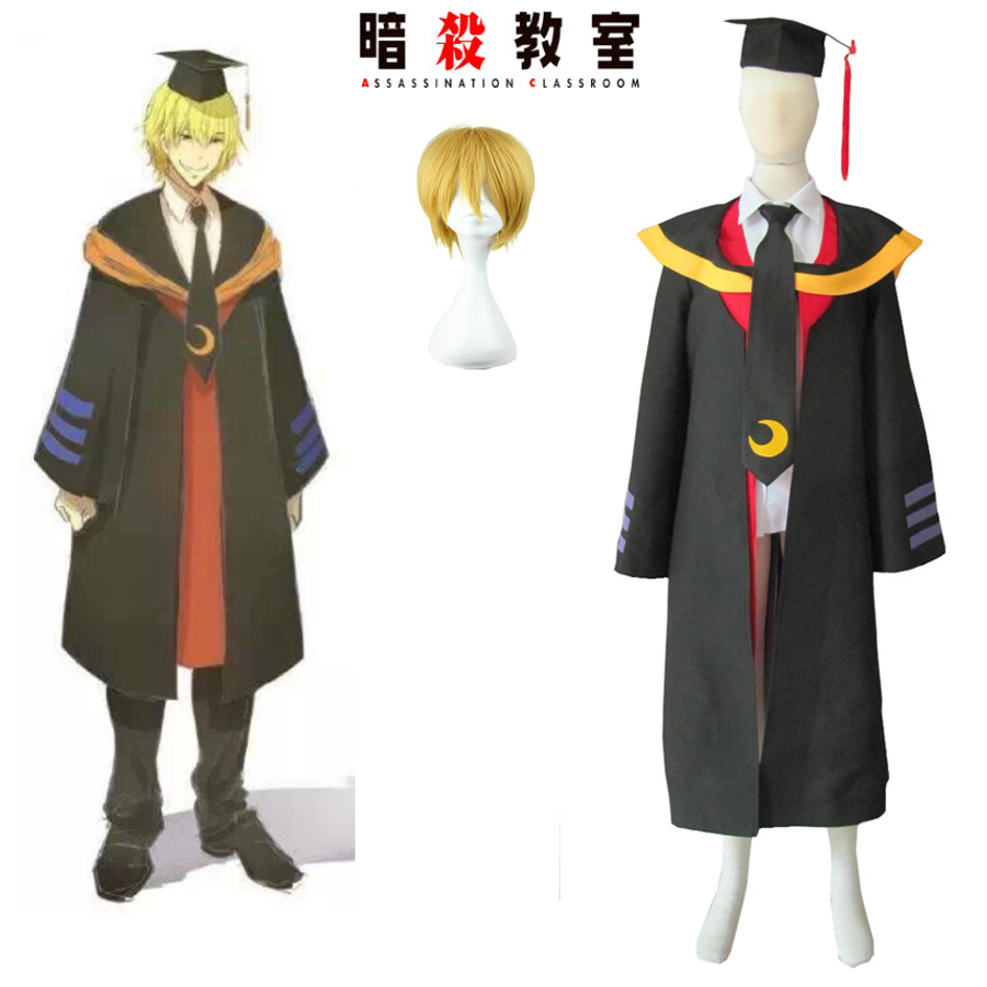 暗杀教室班主任杀老师拟人服动漫Cosplay男装定做/假发另购