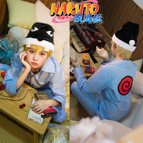 动漫火影忍者鸣人睡衣Cosplay