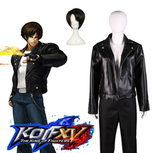 拳皇KOF15草薙京草剃京皮衣手套游戏Cosplay男装定制/假发另购