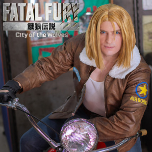 拳皇饿狼传说群狼之城特瑞波格皮衣外套游戏Cosplay男装/假发皮带