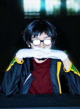 新世纪天鹰战士EVA碇源堂司令服动漫Cosplay男装/中二发光眼镜
