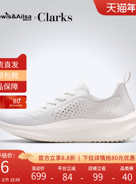 clarks其乐女鞋2025秋季新款舒适透气百搭系带休闲鞋Solevana Tie