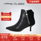 Clarks其乐女鞋 Zip Violet55 2025秋冬舒适气质时尚 百搭高帮靴