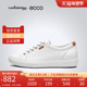 秋季 单鞋 百搭小白鞋 ECCO爱步女鞋 休闲真皮板鞋 柔酷7号430003现货