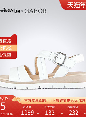 GABOR嘉步女鞋2025夏季时尚休闲舒适坡跟厚底凉鞋44601现货