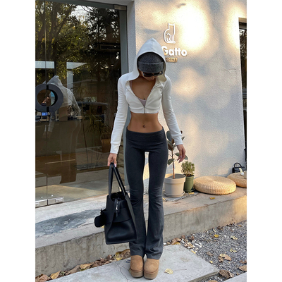 欧美风VanessaLab喇叭休闲长裤