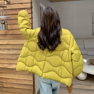 P385 6892 K548 羽绒服圆领波浪纹90白鸭绒RF2C290 2025冬季