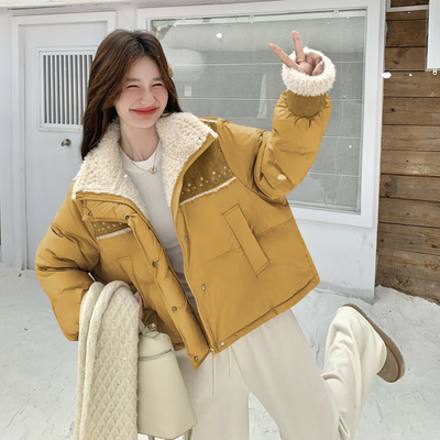 【首发有货】毛毛刺绣拼接羽绒服2C155-2379-P268-K398