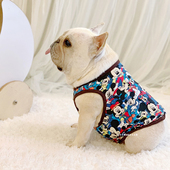 法斗衣服秋冬加绒狗背心狗衣服棉卡通巴哥犬衣服可爱宠物标体