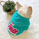 法斗衣服冬季 胖狗巴哥犬棉 加厚卫衣加绒保暖连帽卡通拉链衫