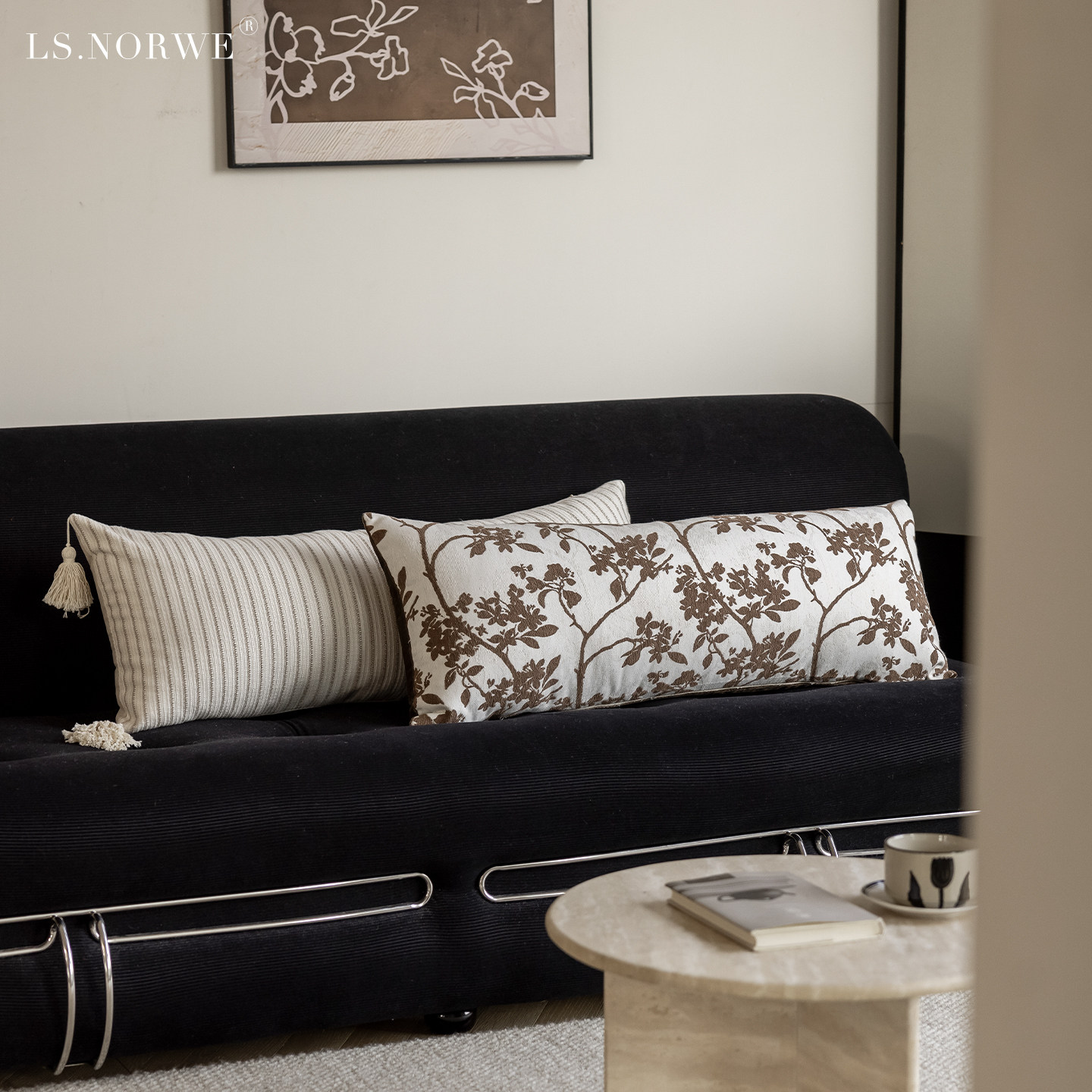 中古风长条抱枕客厅沙发抱枕加长腰枕提花靠枕睡觉夹脚枕床头靠垫