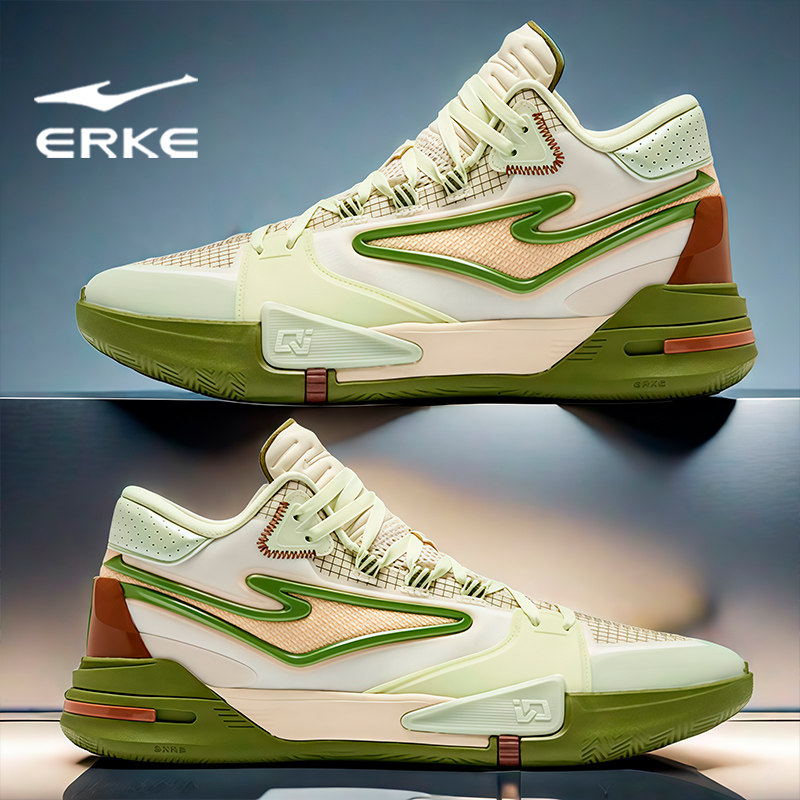 鸿星尔克男鞋专业篮球鞋高帮抗扭转防滑耐磨运动鞋男款透气男球鞋