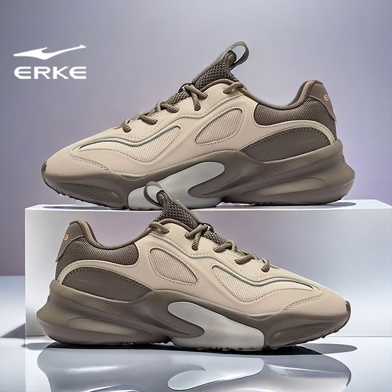 鸿星尔克女鞋202冬季新款减震运动鞋女士轻便百搭厚底休闲老爹鞋,运动鞋new,运动休闲鞋,淘宝优惠券,粉丝福利购,淘宝优惠卷