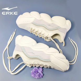 鸿星尔克女鞋2025秋冬网面新款软底时尚运动鞋女款厚底减震休闲鞋