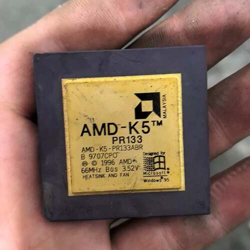可维修AMD K5 PR133R，1996年马来西亚产，66M议价
