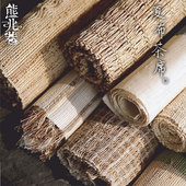 禅意布艺中式 棉麻茶席布日式 苎麻桌旗茶具配件麻布茶桌布茶巾复古