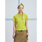 AW25 180G凉感棉 女款 MOUNTAINFEVER 正肩多巴胺素色EASY TEE