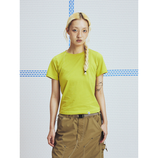 正肩多巴胺素色EASY MOUNTAINFEVER 女款 180G凉感棉 TEE AW25