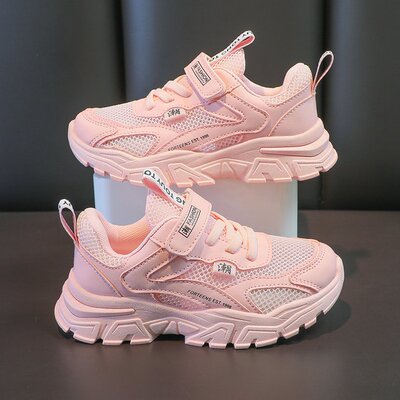 女童镂空单网鞋透气跑步鞋