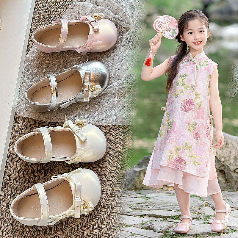 女童鞋子儿童公主鞋2026春秋新款小香风女宝单鞋演出配裙子小皮鞋