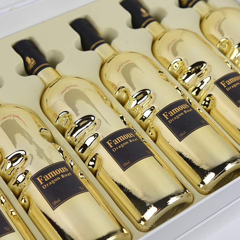 法国原瓶进口金瓶上帝天使浪漫之手干红葡萄酒礼盒装扫码价3980