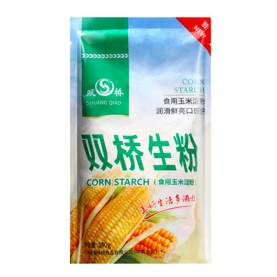 双桥生粉380g食用玉米淀粉烘培原料烹饪勾芡生粉西点饼干原料