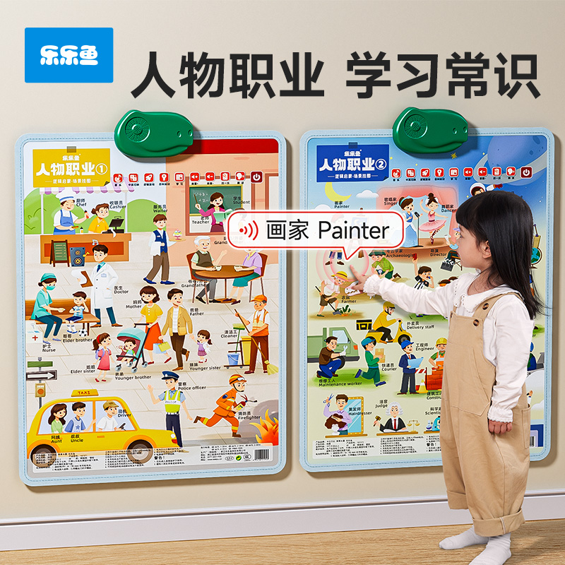 乐乐鱼会说话的早教点读发声挂图