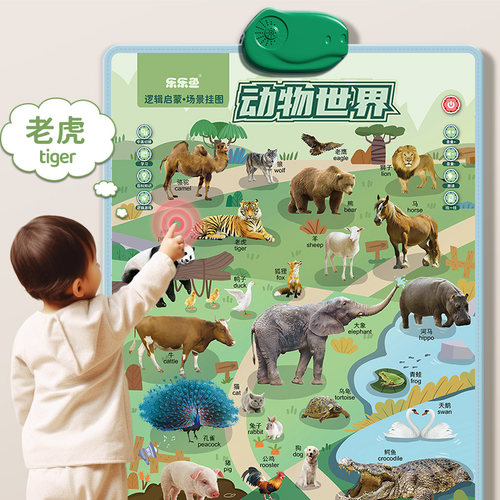 乐乐鱼会说话的早教点读发声挂图