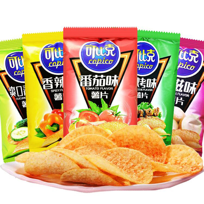 可比克薯片32g*20袋原味番茄烧烤