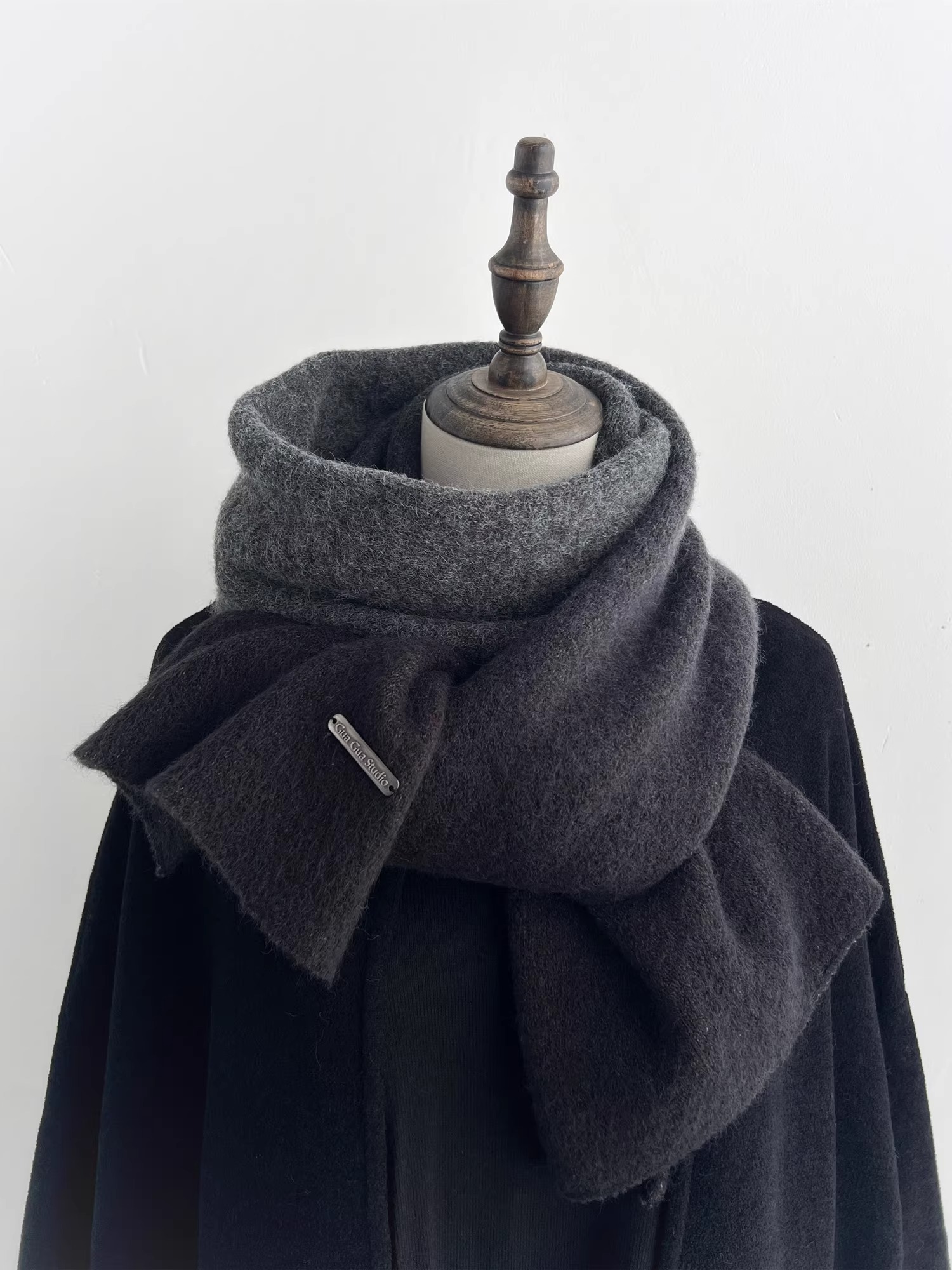 CoorKeva渐变色围巾女针织毛线